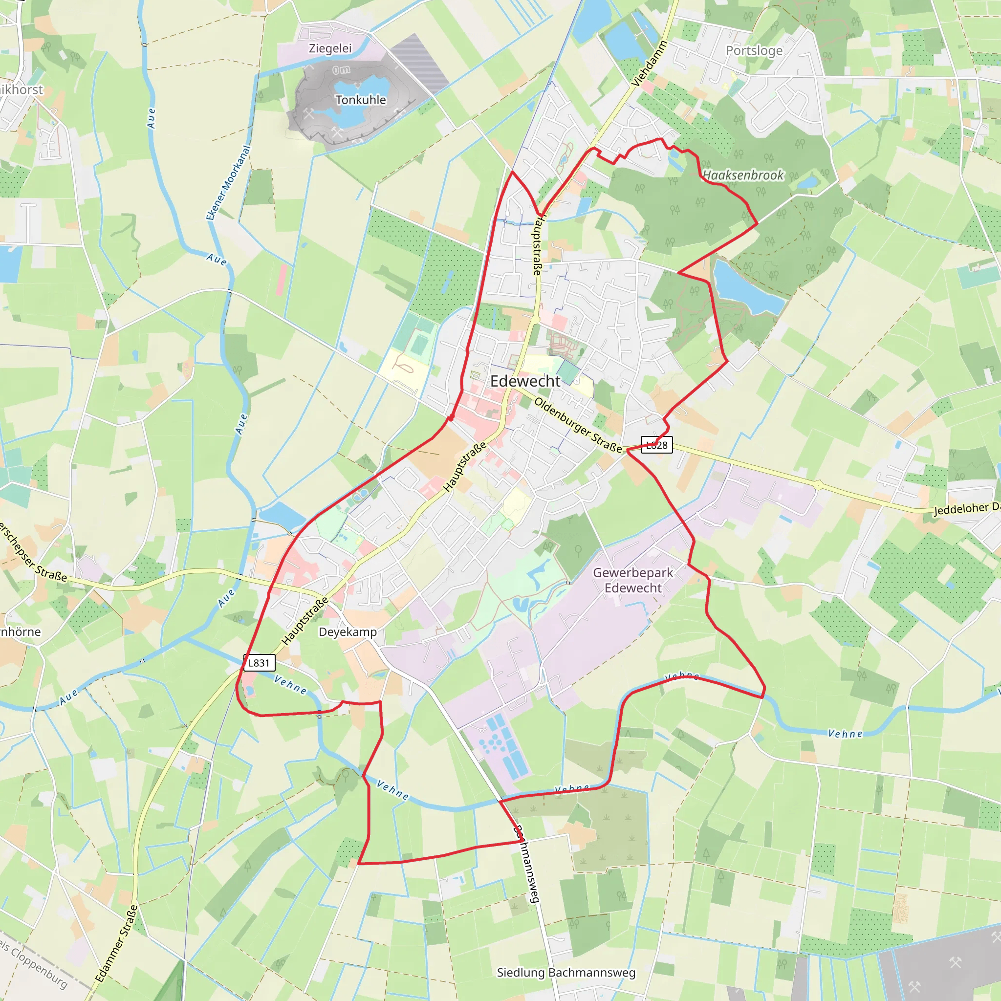 Kleinbahn - Wanderweg mobile static map
