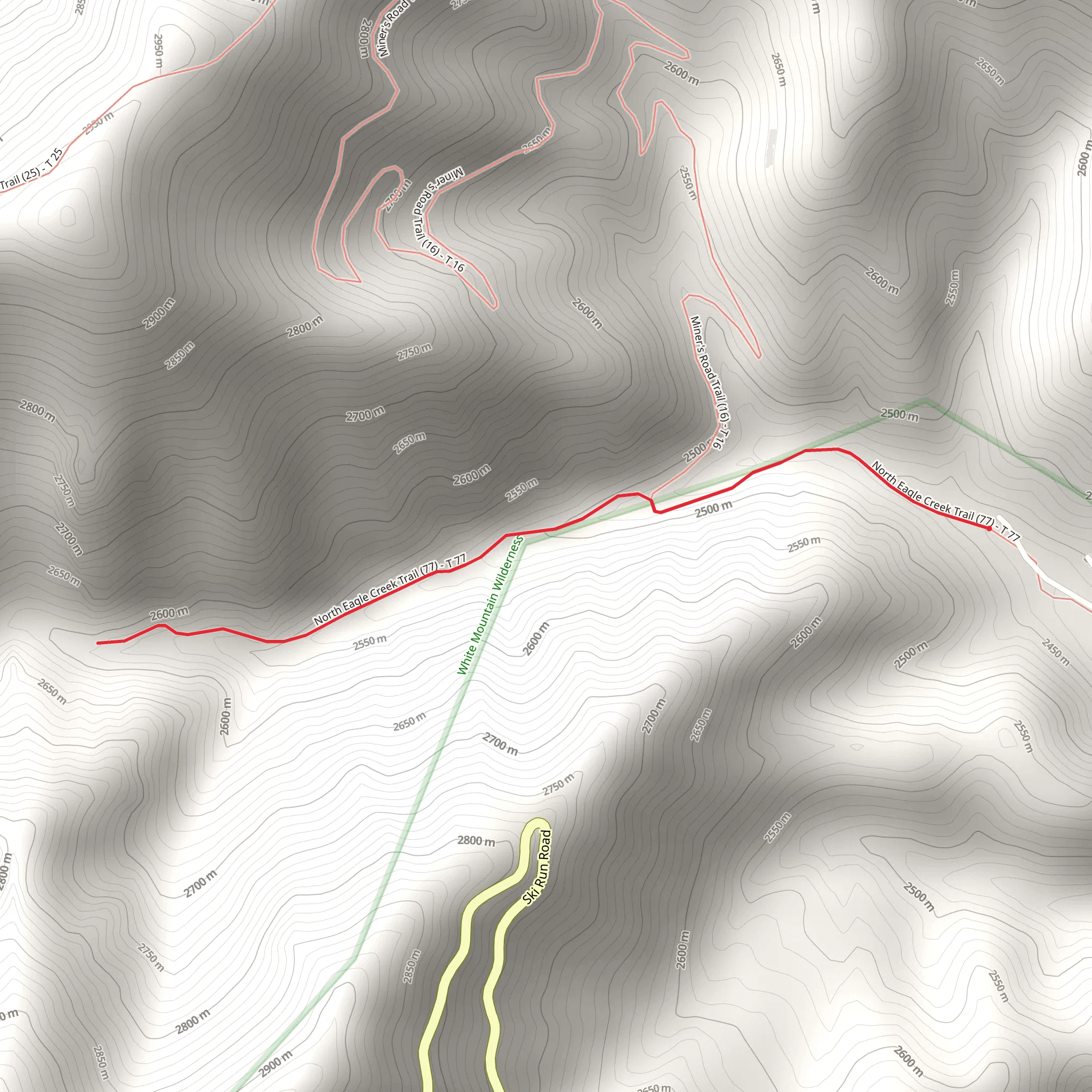 North Eagle Creek Trail mobile static map