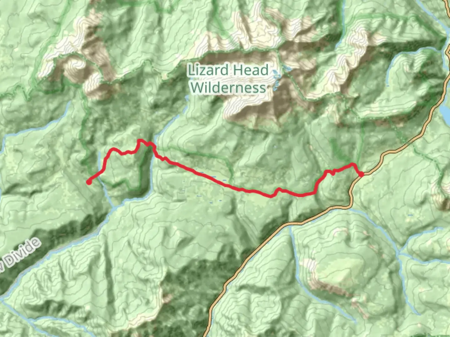 An image depicting the trail Groundhog Stock Trail and its surrounding area.