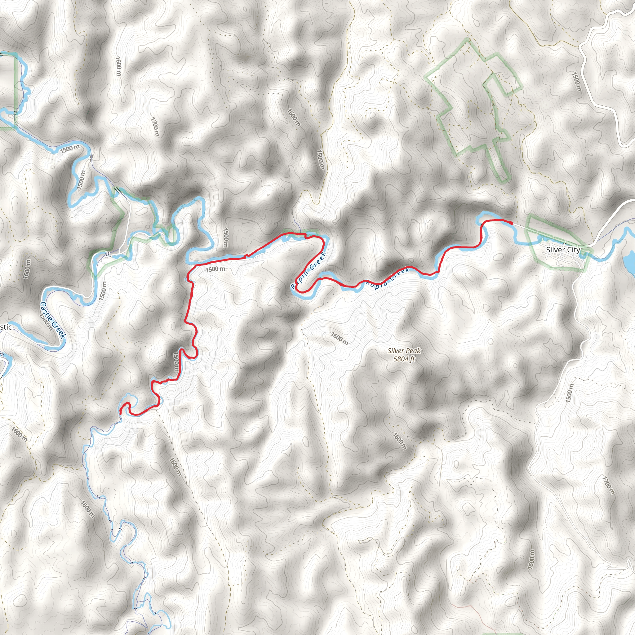 Deerfield Trail - Short mobile static map