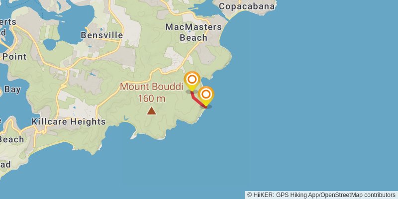 Bouddi Ridge and Coastal Walk spur 5 Map