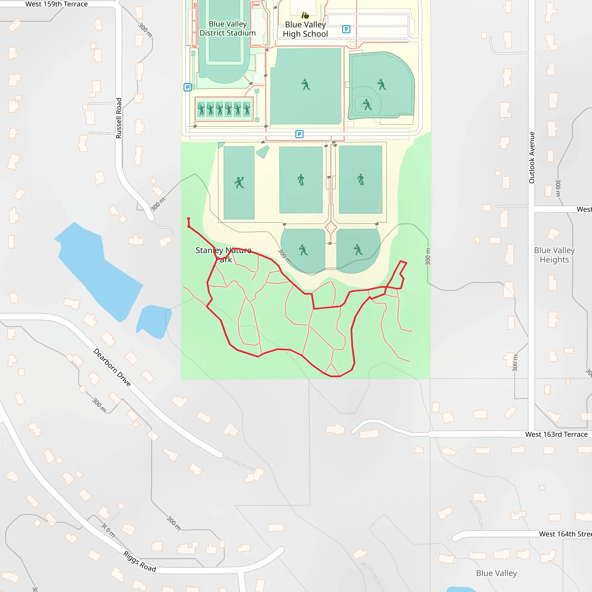 Stanley Nature Park Loop mobile static map