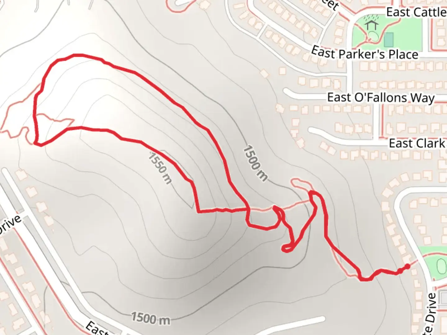 An image depicting the trail Golden Eagle Peak Loop and its surrounding area.