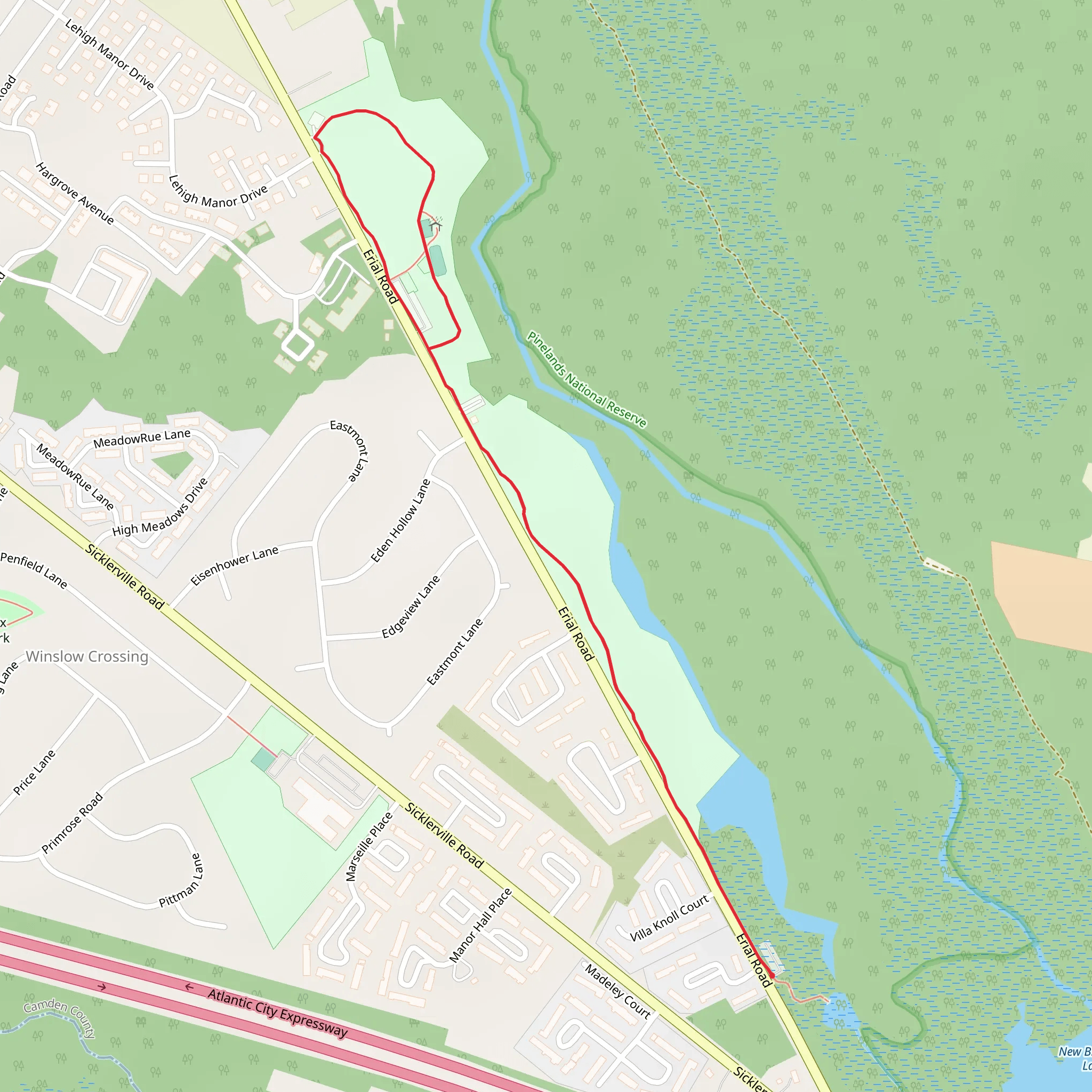 New Brooklyn Park Walk mobile static map