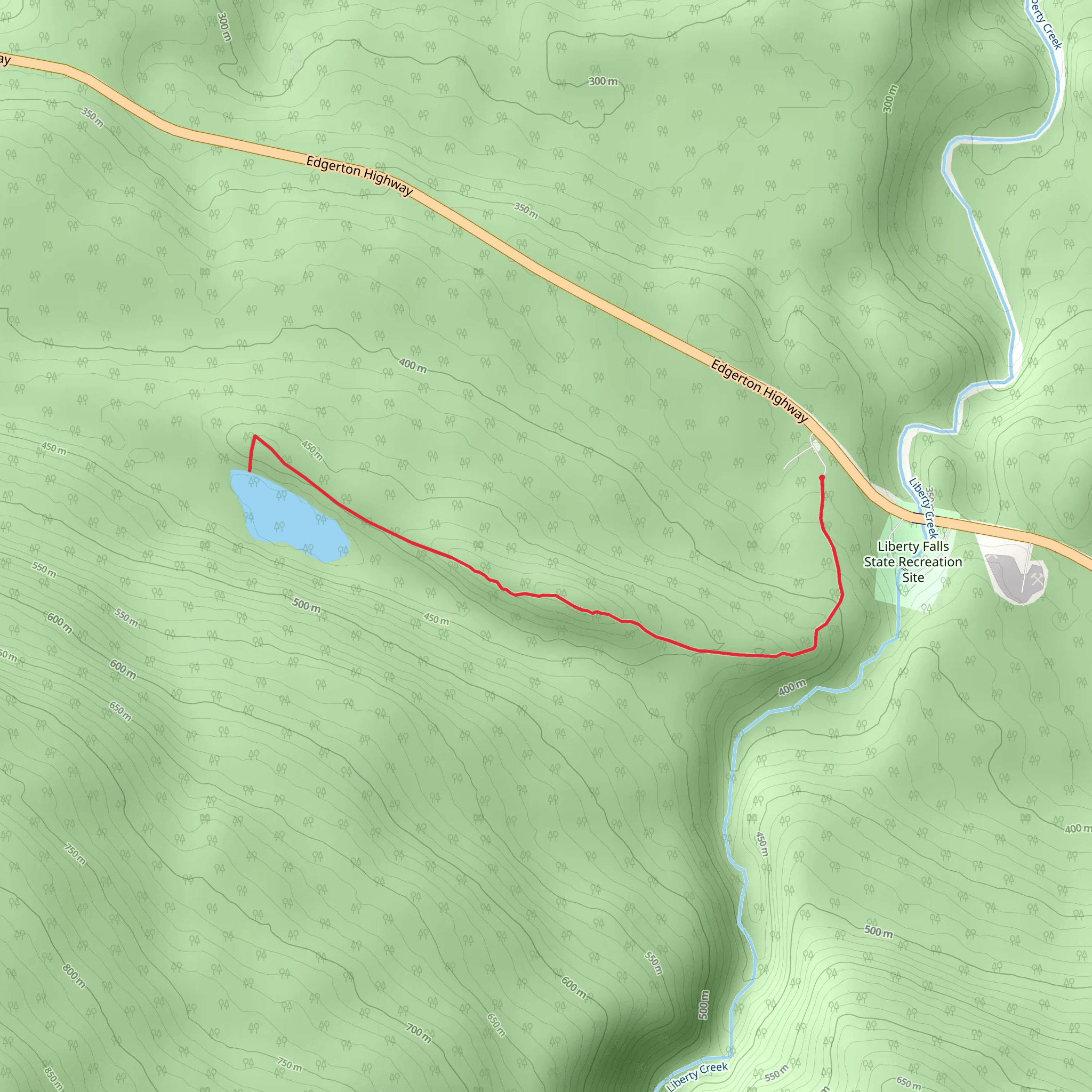 Liberty Falls and Lake mobile static map