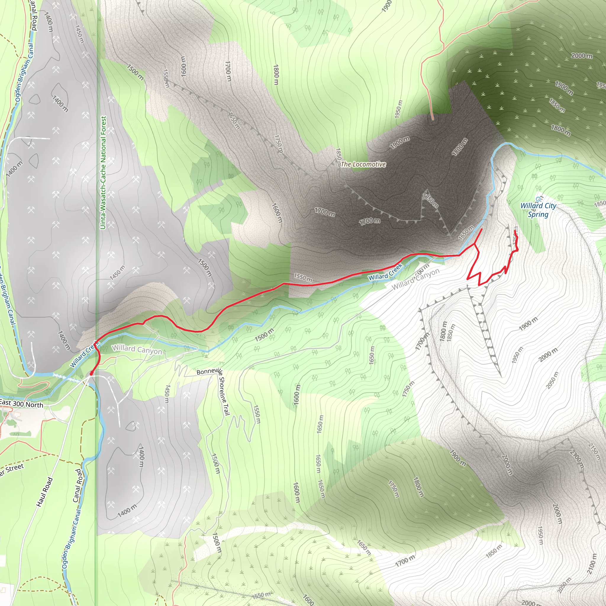 Willard Creek mobile static map
