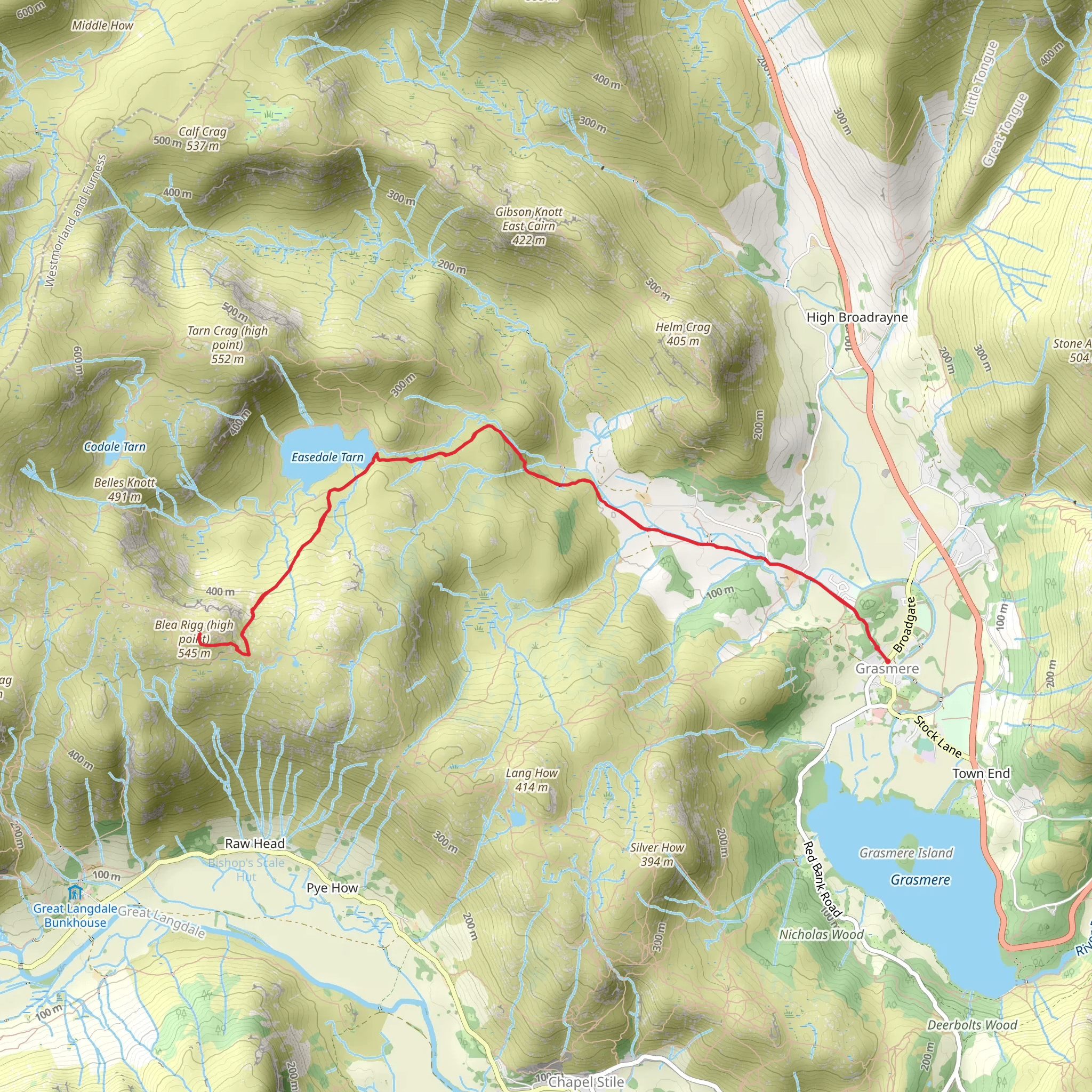 Blea Rigg mobile static map