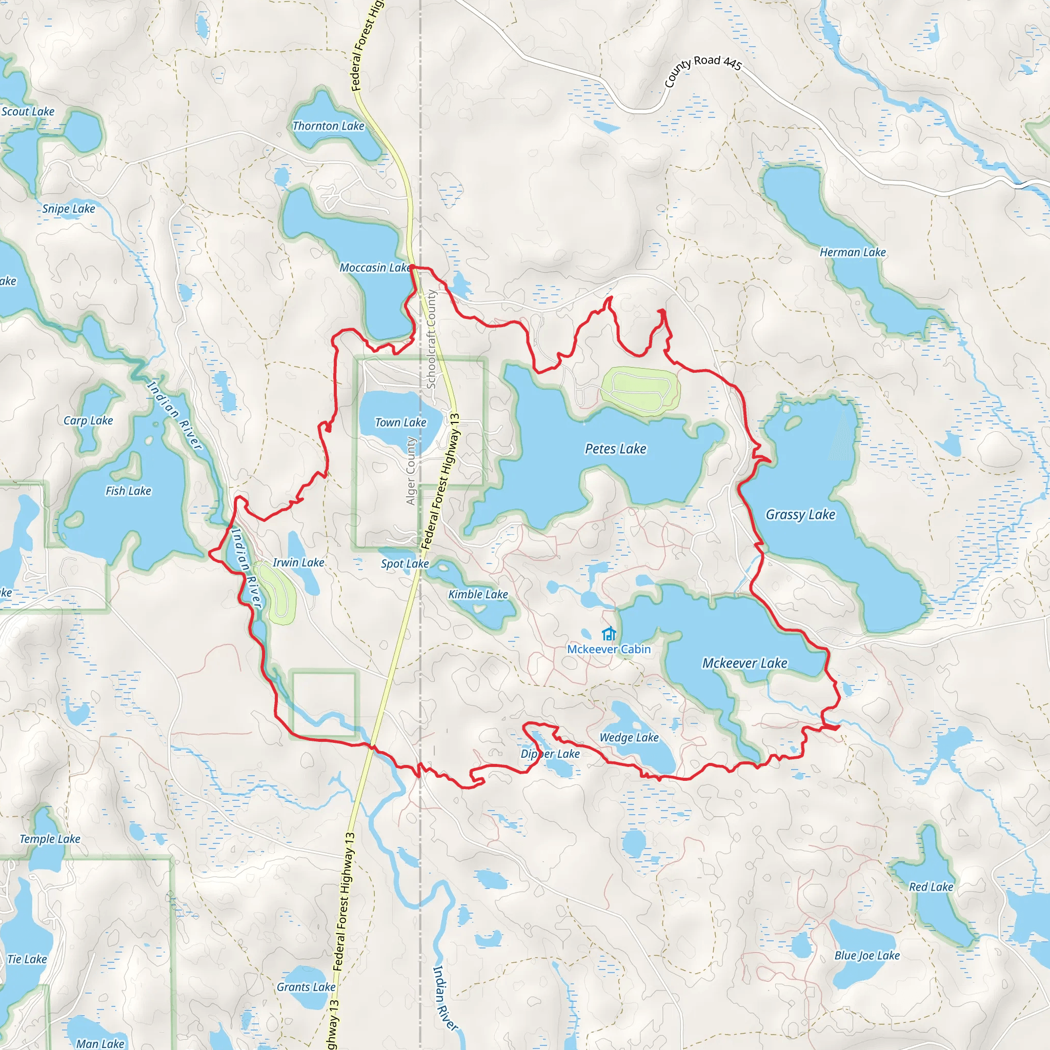 Bruno’s Run Trail mobile static map