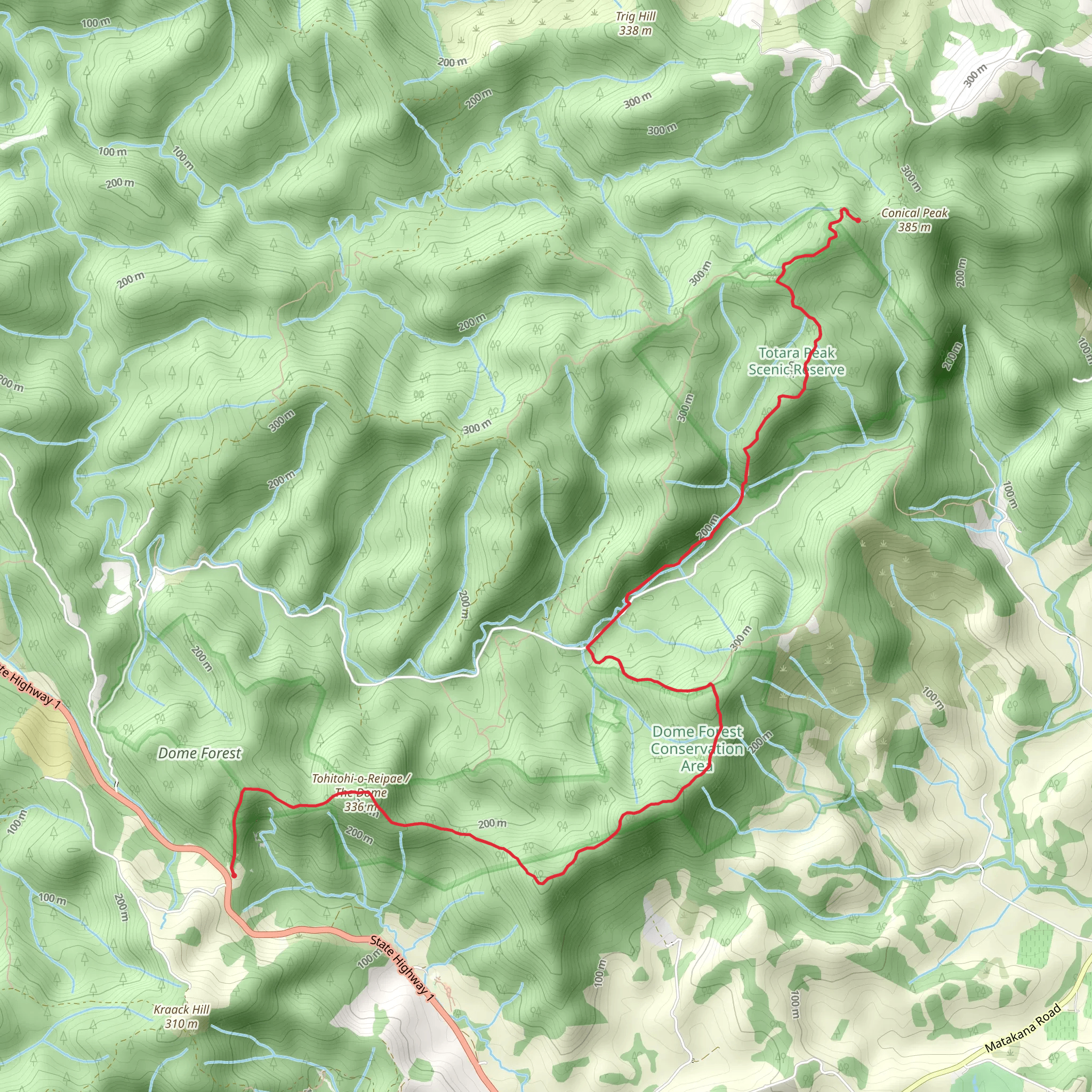 Dome Forest to Govan Wilson Road mobile static map