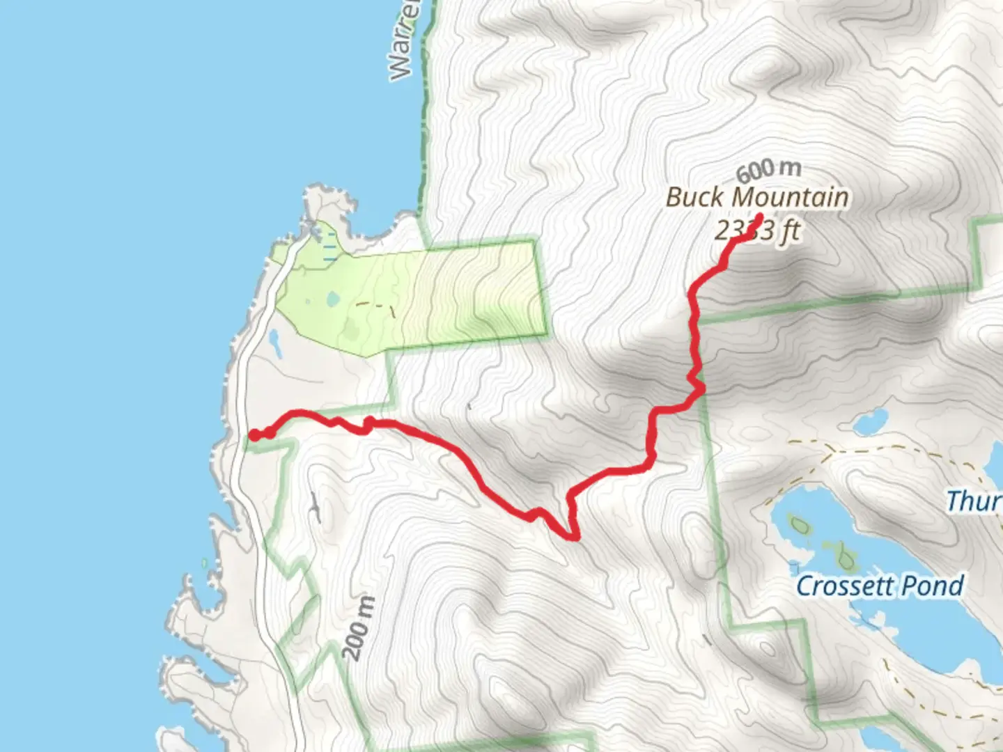 An image depicting the trail Buck Mountain Trail and its surrounding area.