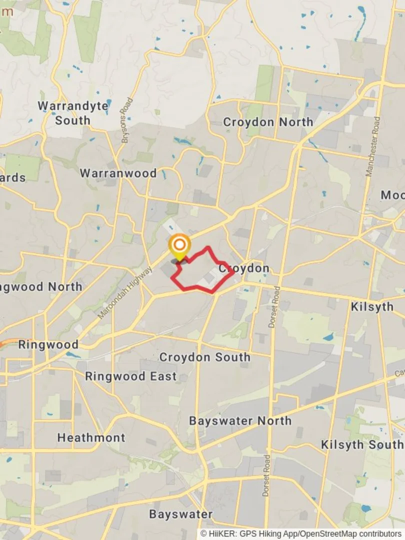 An image depicting the trail Ainslie Walking Route and its surrounding area.