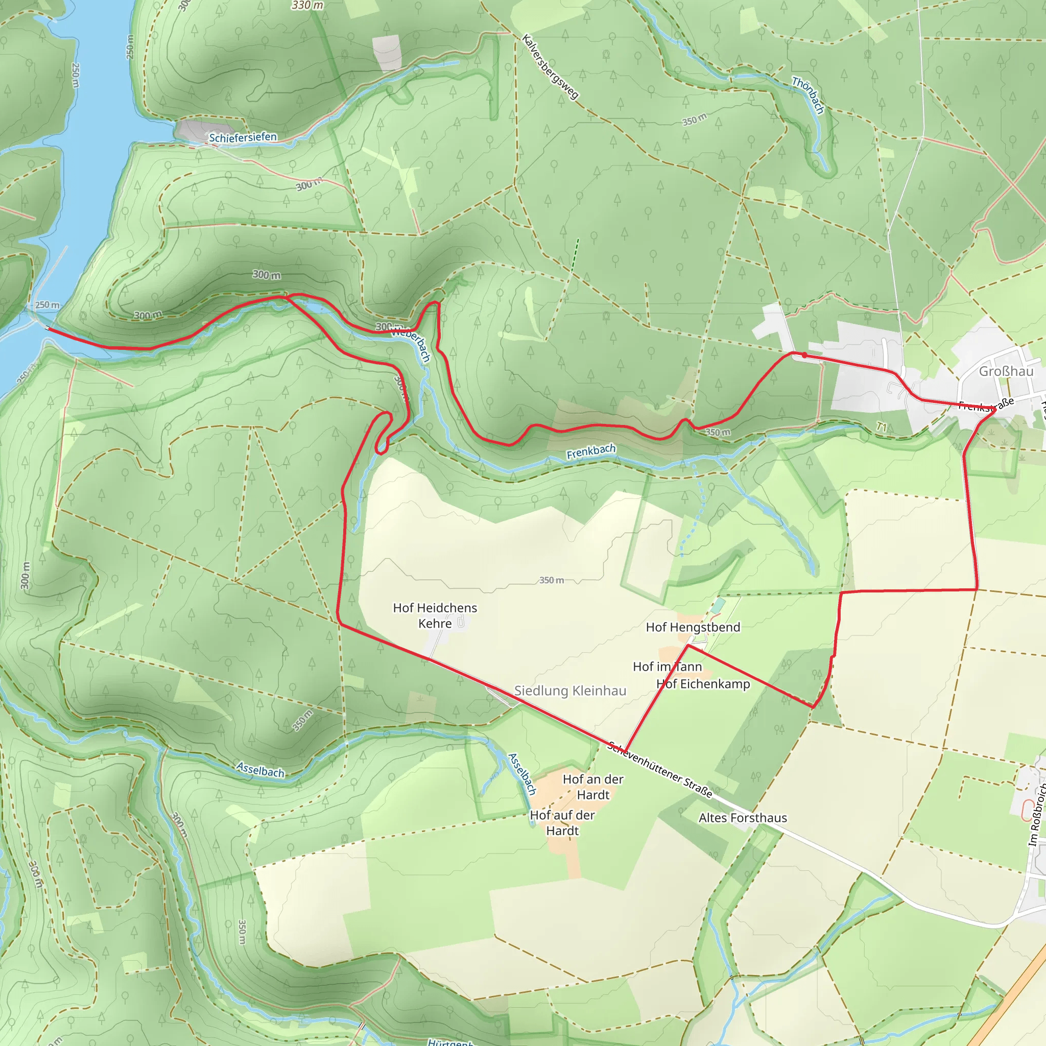 Weißer Wehebach via Hemingway Trail mobile static map