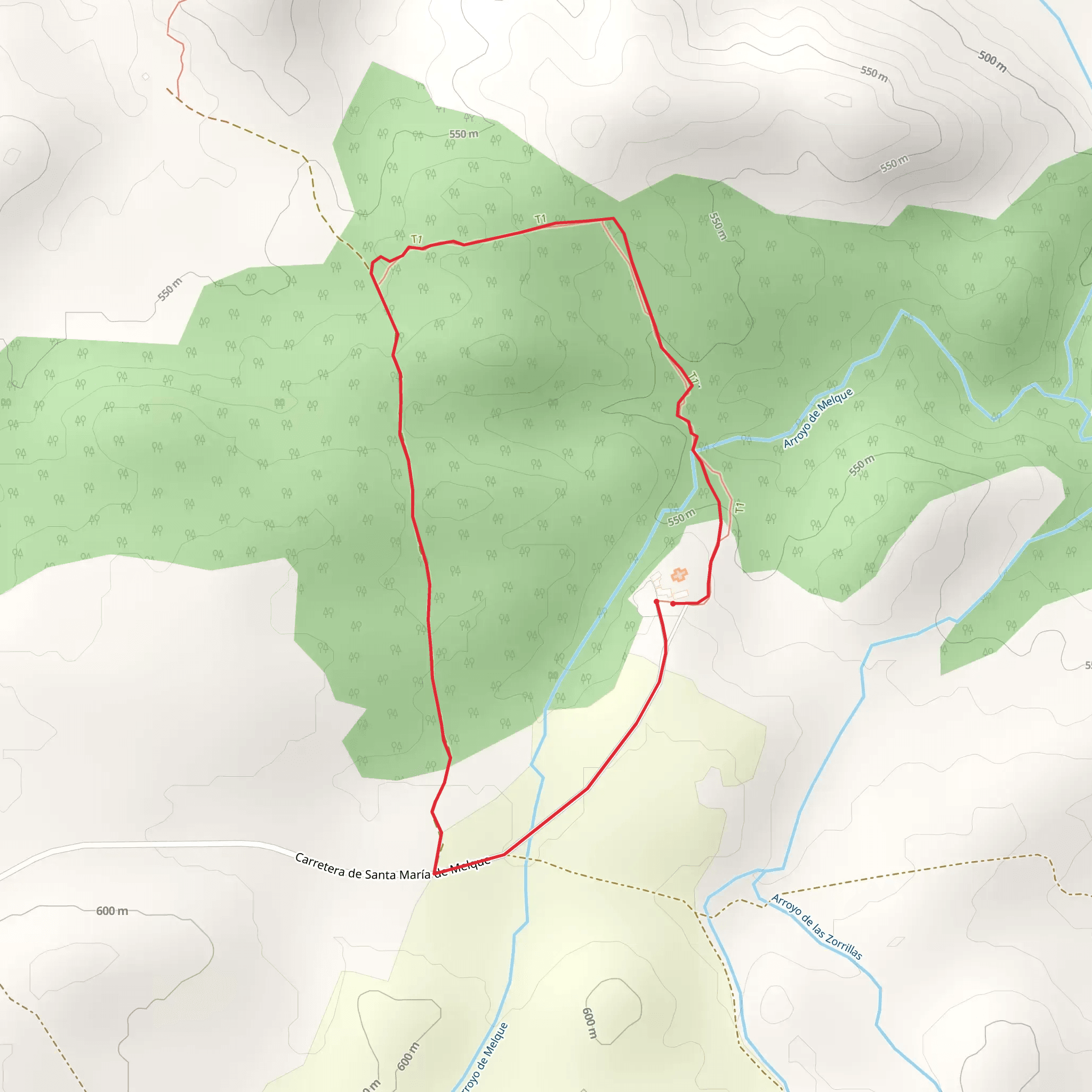 Melque Trail SL TO 1 mobile static map