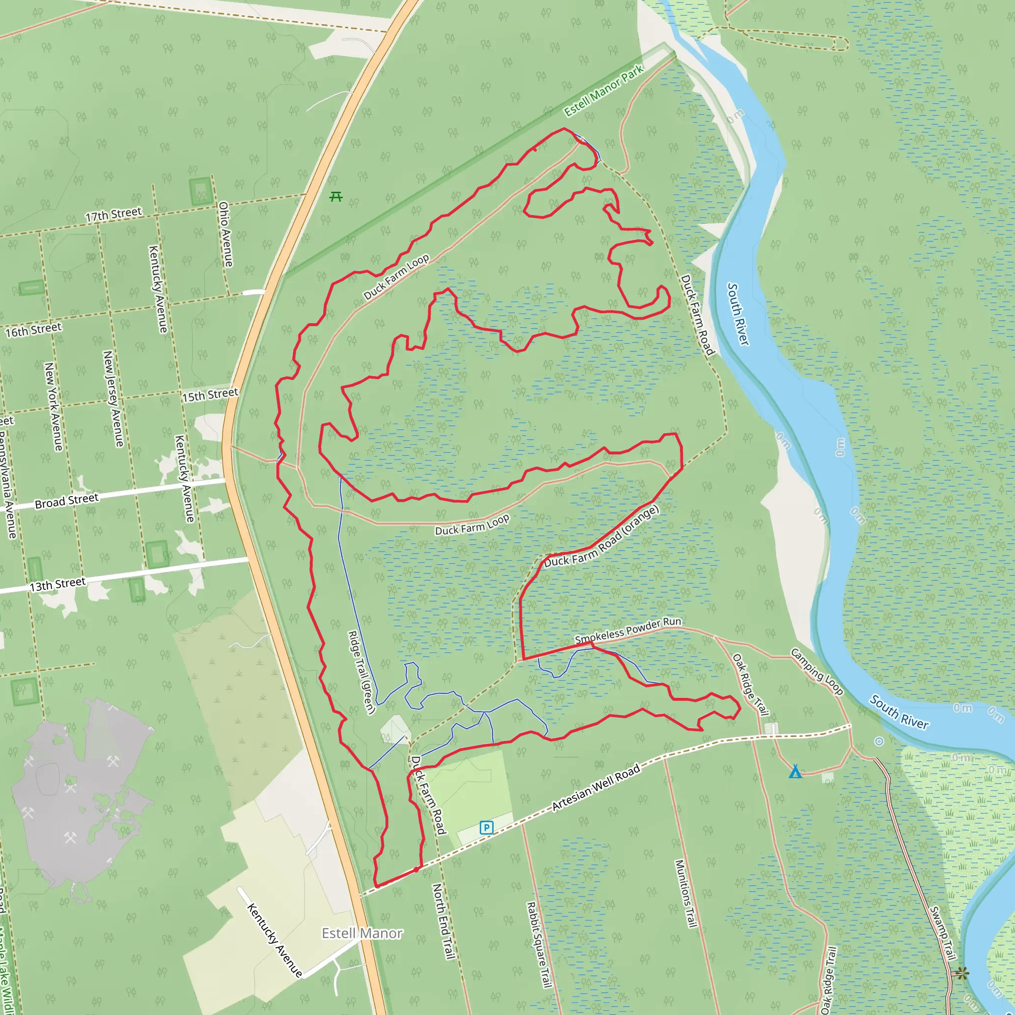 Logman Loop Trail mobile static map