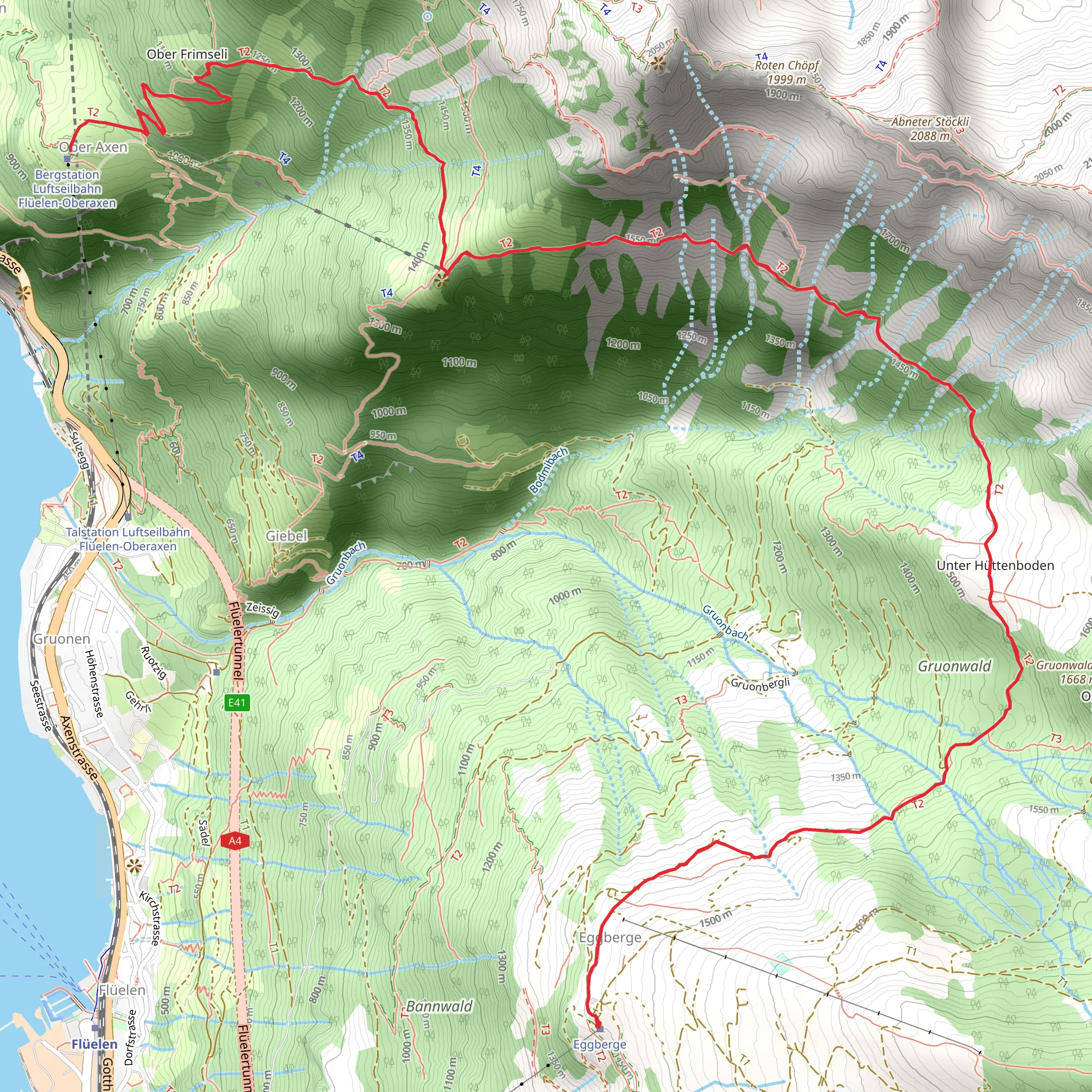 Wildheupfad mobile static map