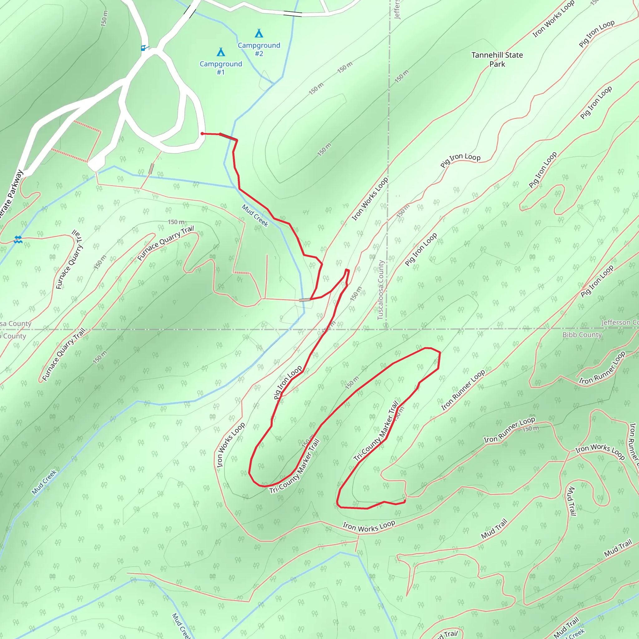 Tri-County Marker Trail mobile static map