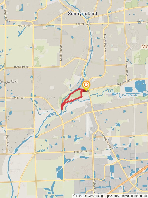 DuPage River and River Loop Trail - Knock Knolls Park