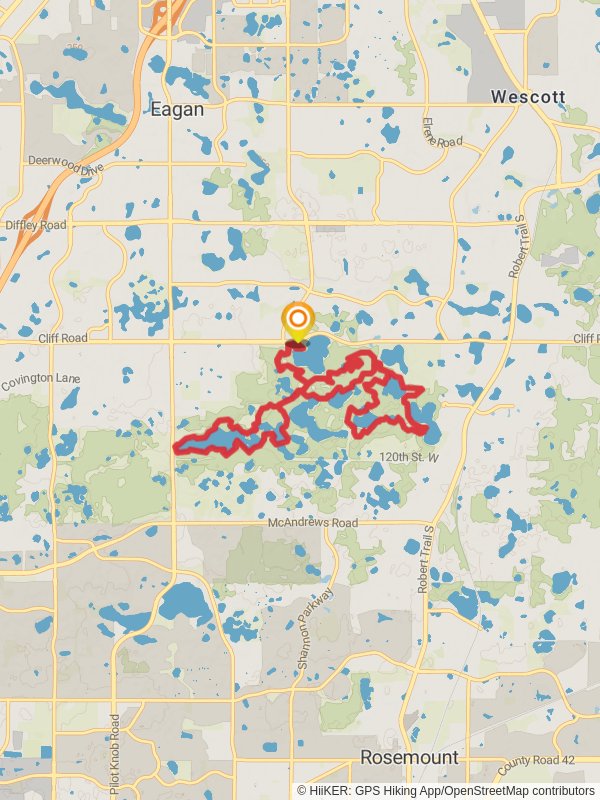 Holland Lake, Schulze Lake, Marsh Lake, Portage Lake and Jensen Lake Loop