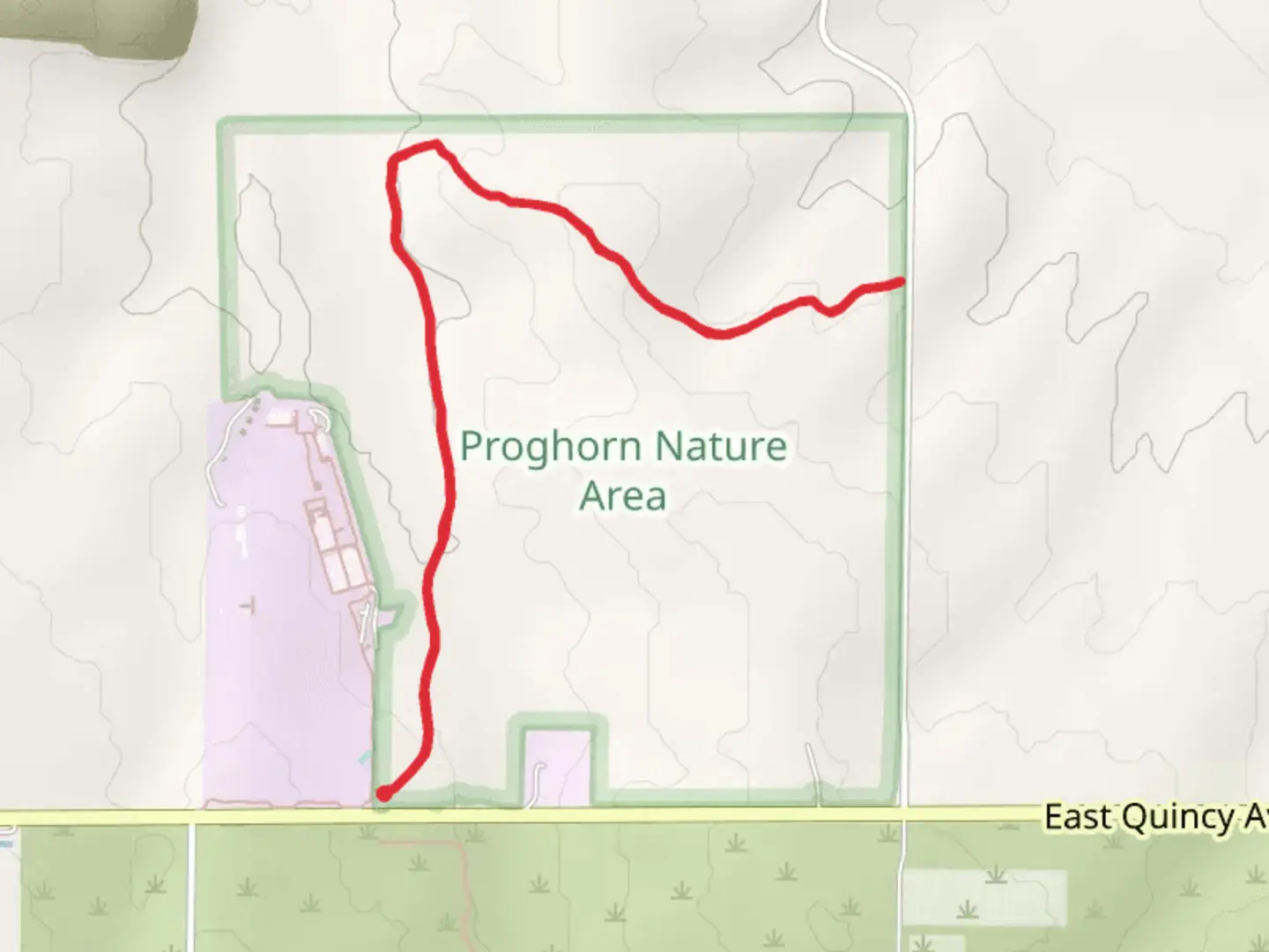 An image depicting the trail Walk beside Senac Creek and its surrounding area.