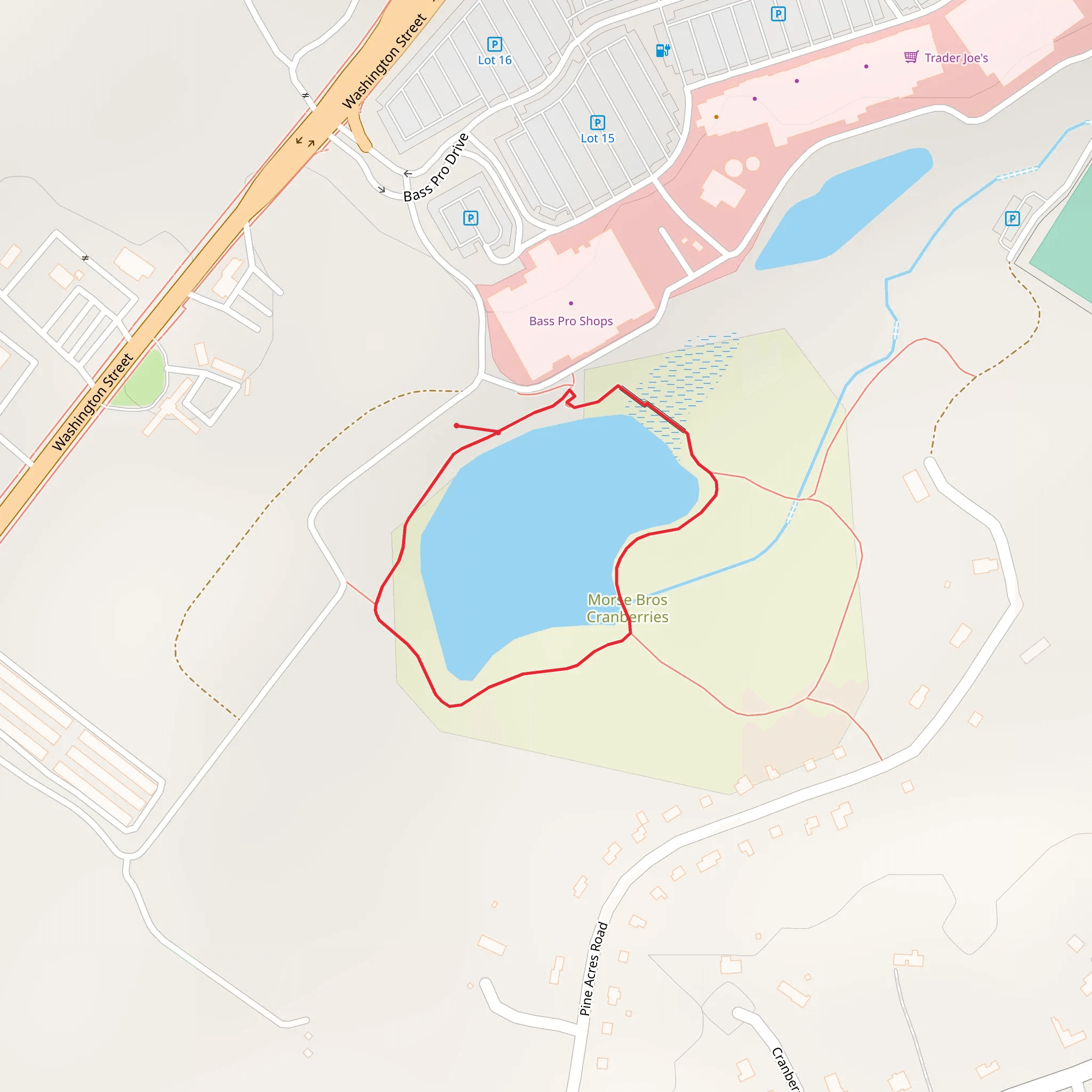 Pine Acres Pond Loop Trail mobile static map