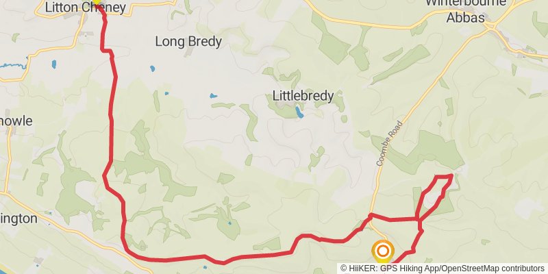 West Dorset from Litton Cheney stage 2 Map