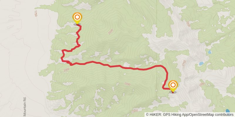 North Cottonwood Trail stage 2 Map