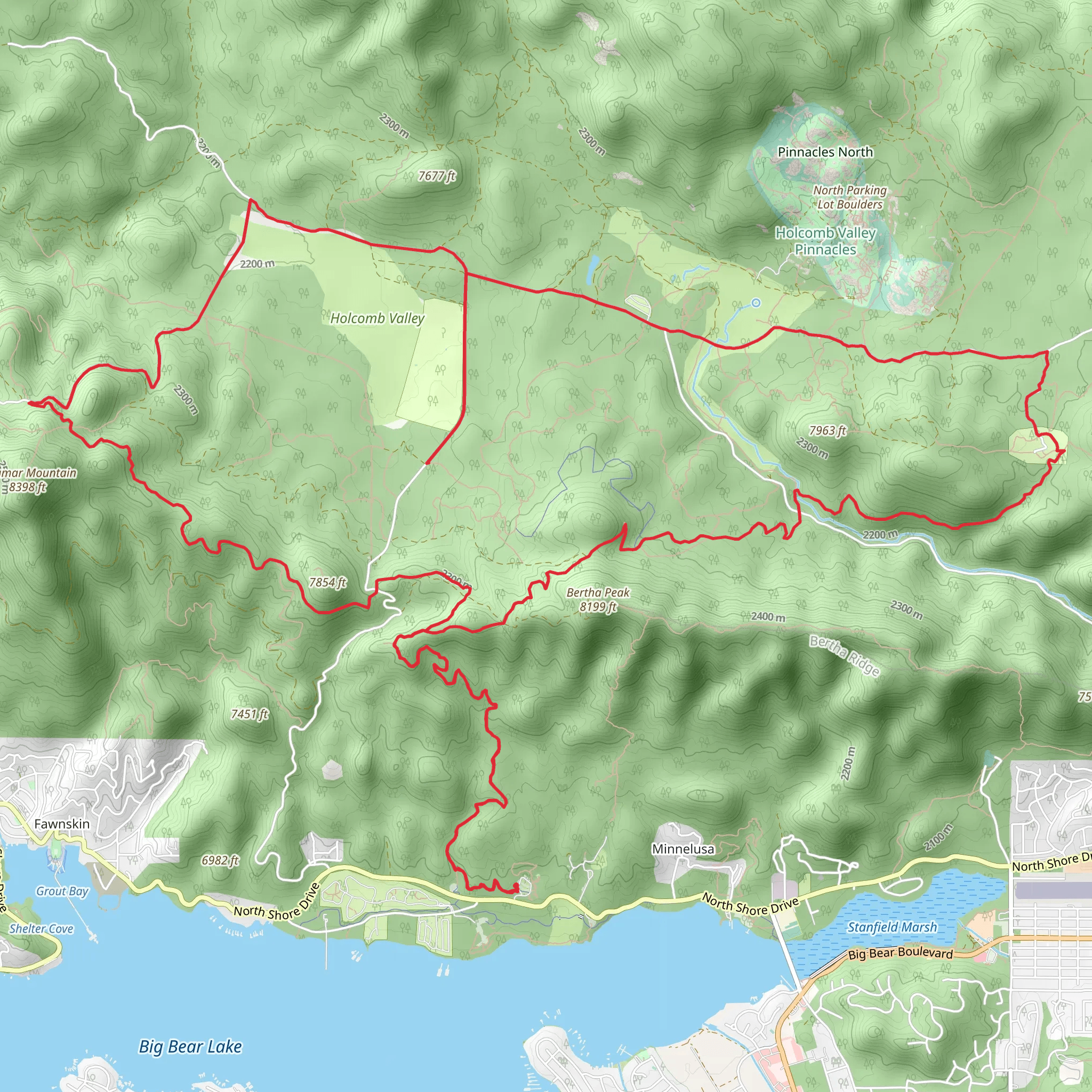 Highlander 2 day - Big Bear mobile static map