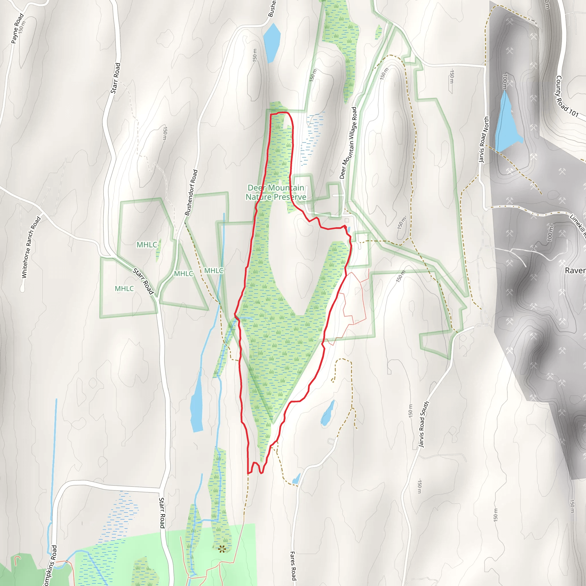 Deer Mountain Village Loop mobile static map