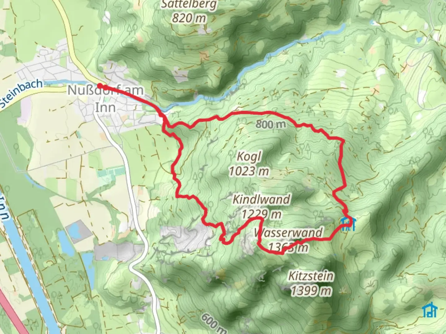 An image depicting the trail Wanderweg Heuberg and its surrounding area.