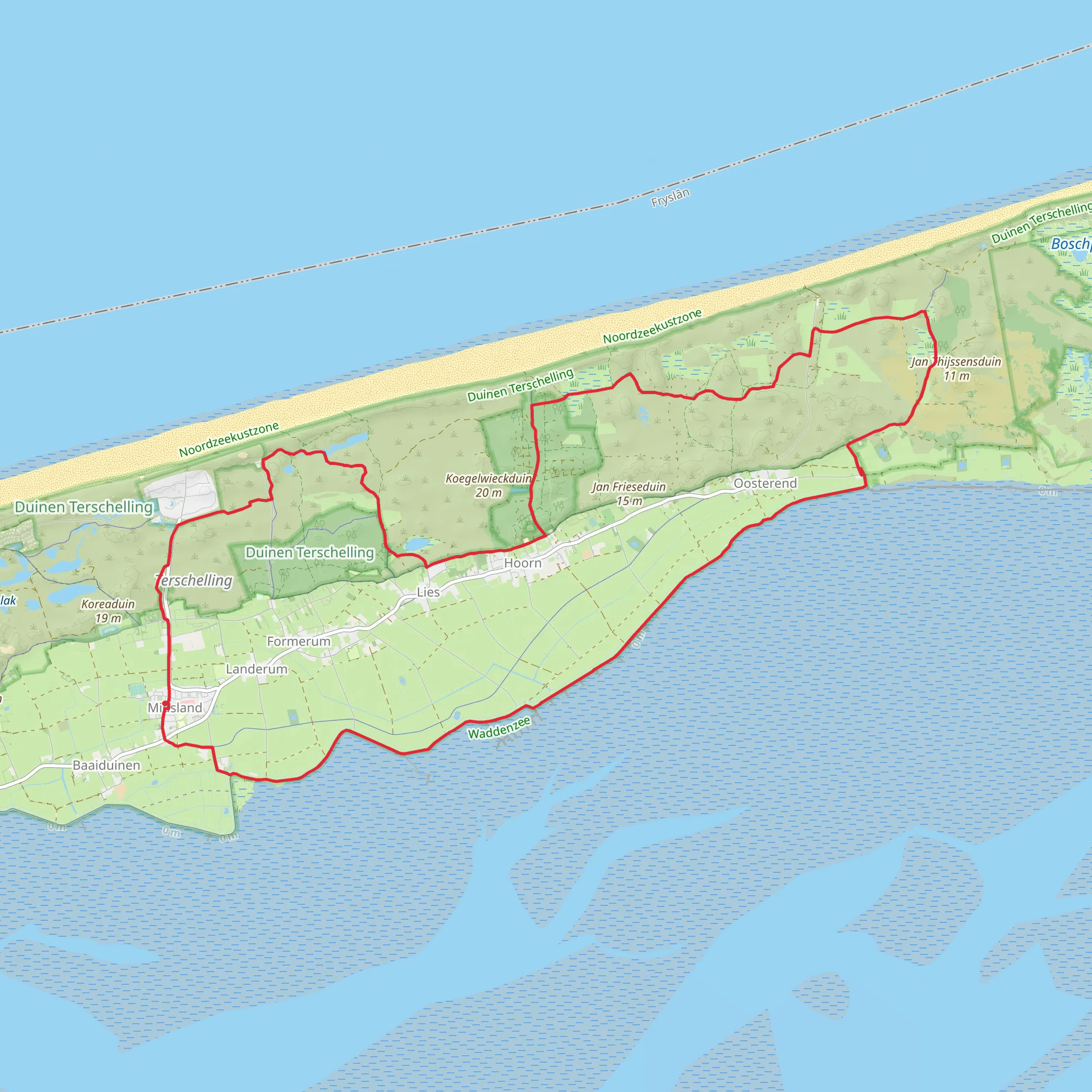 Liessluis Sch sl and Hoornsebos via Bad Weg Hoorn mobile static map