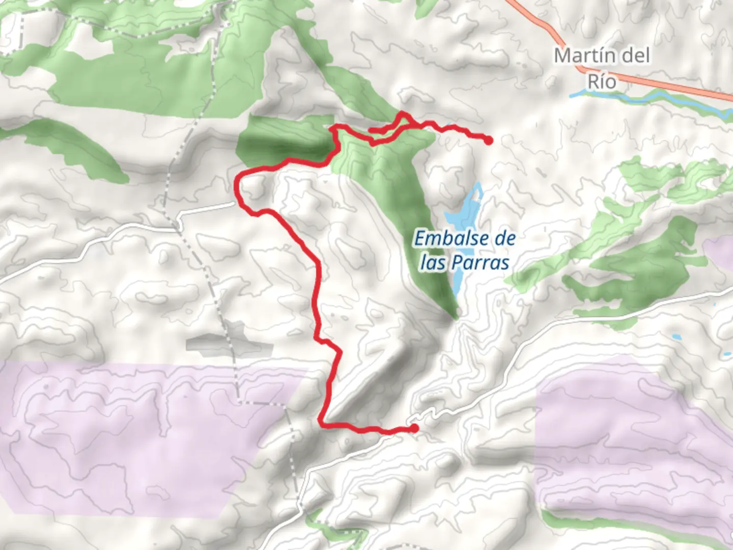 An image depicting the trail Snout of the Rambla PR TE 96 and its surrounding area.