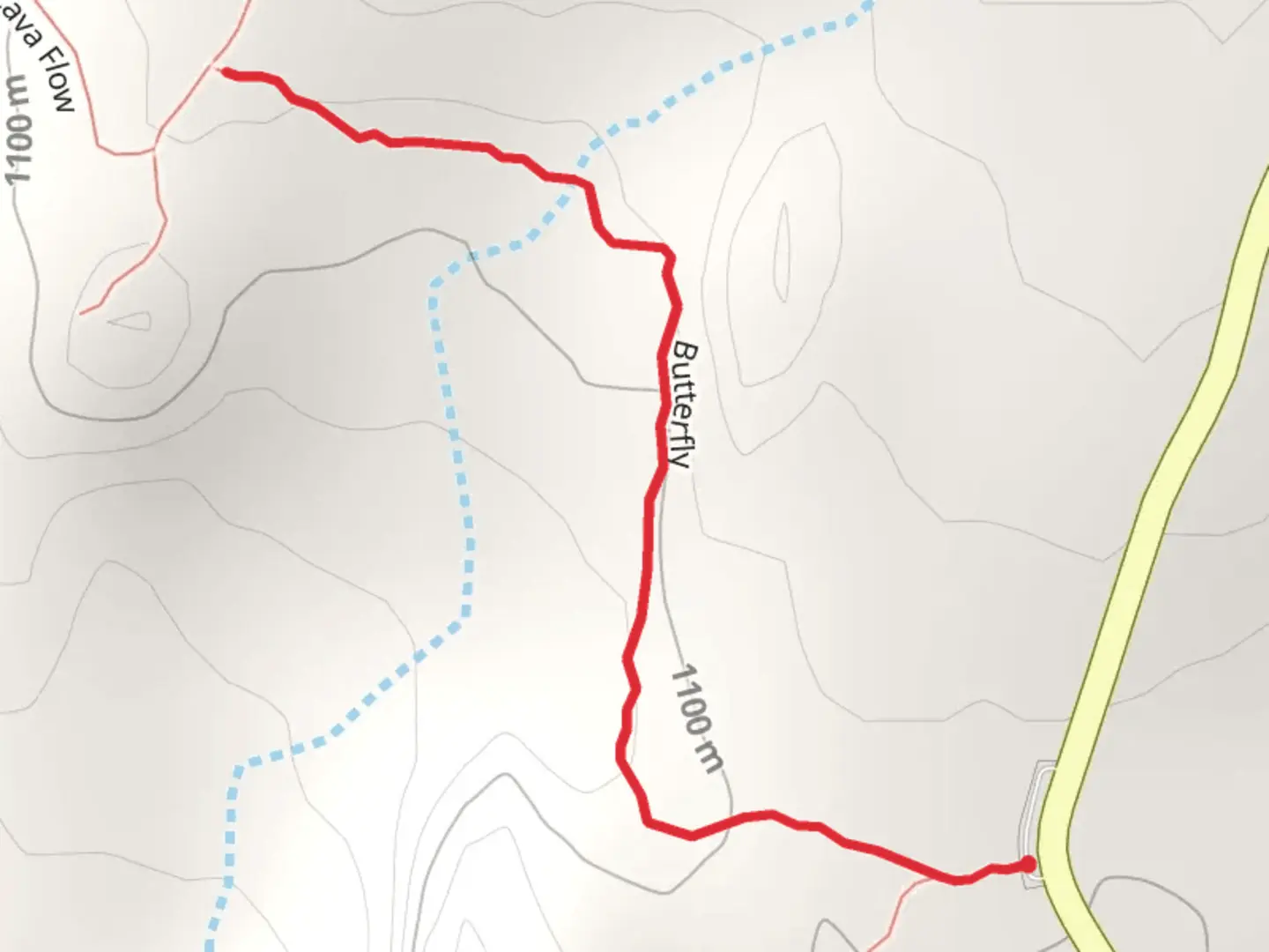 An image depicting the trail Butterfly Trail and its surrounding area.