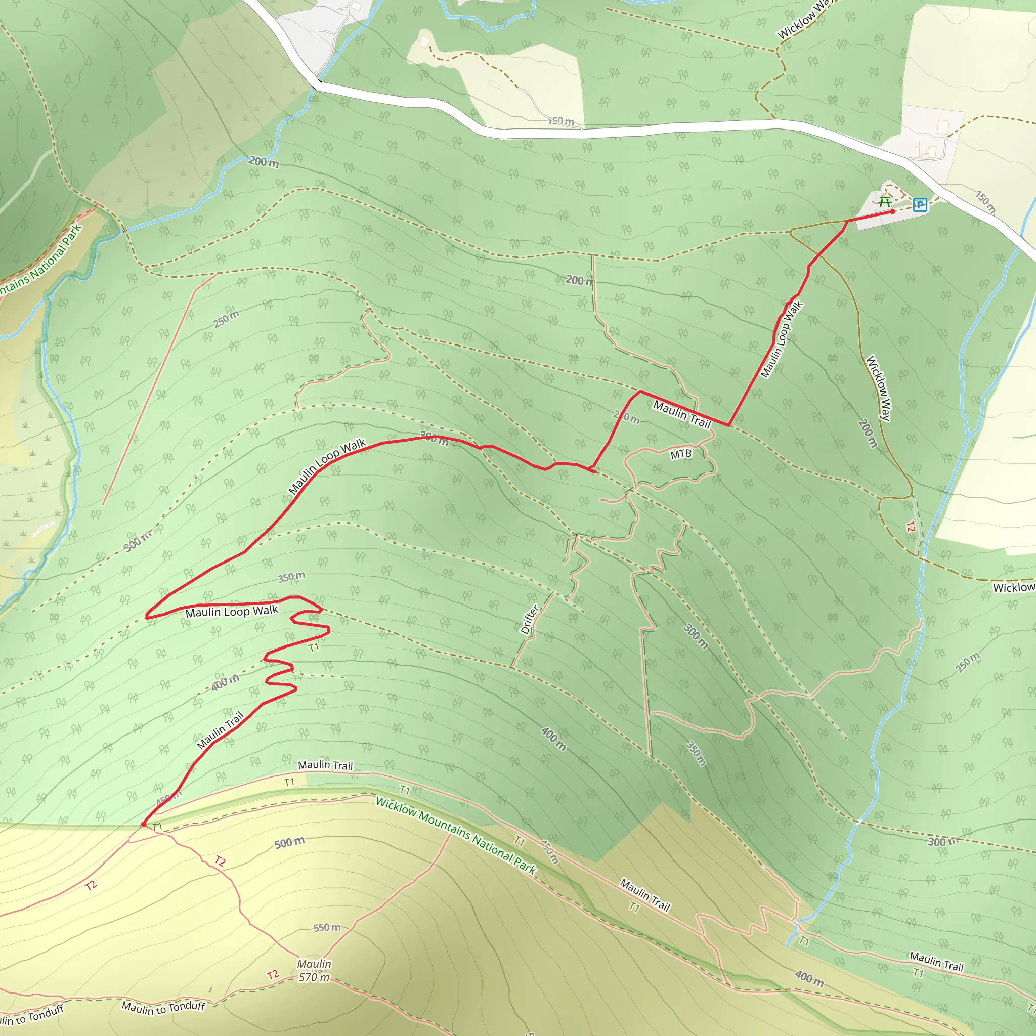 Crone Woods - Mountain Access Route mobile static map