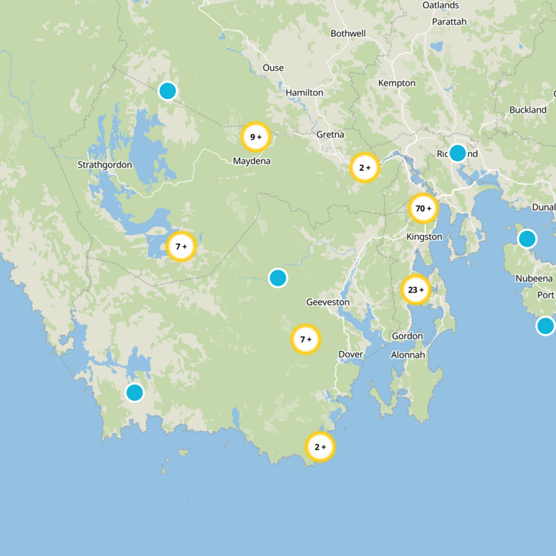 Huon Valley Static Map