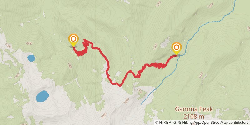 Ultra Pedestrian North Loop stage 196 Map