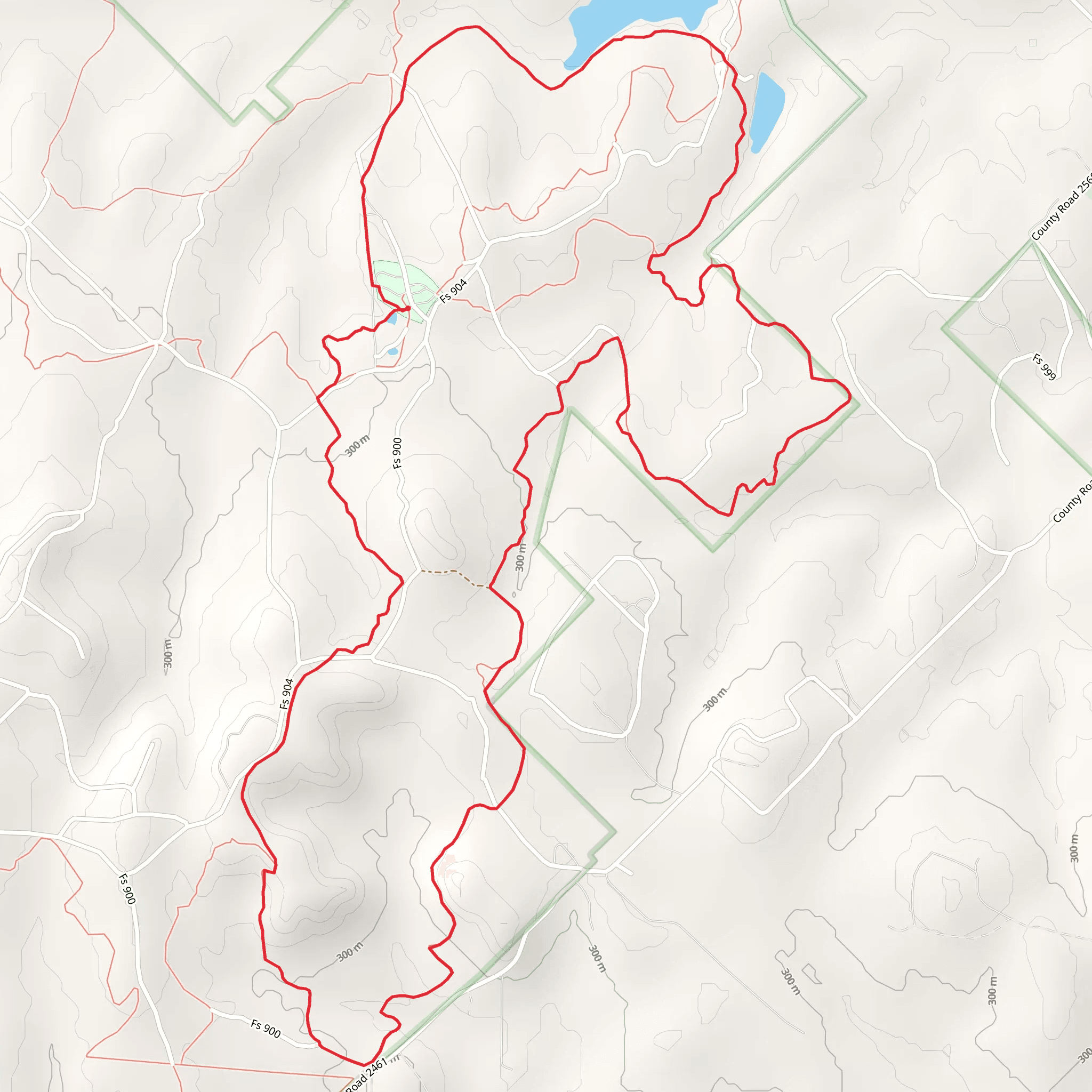 Cottonwood Creek - Red Trail mobile static map
