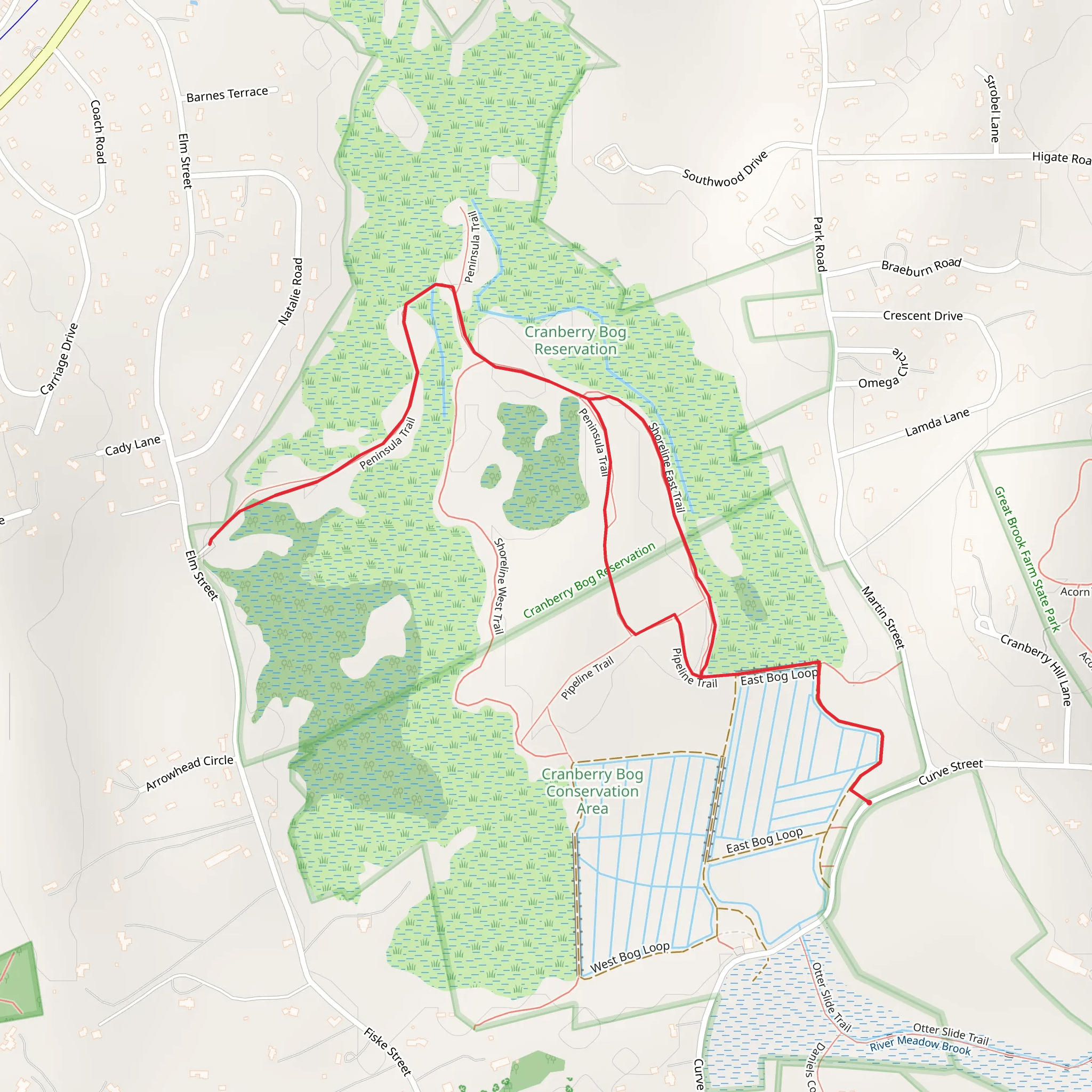 Cranberry Bog Reservoir Number One mobile static map