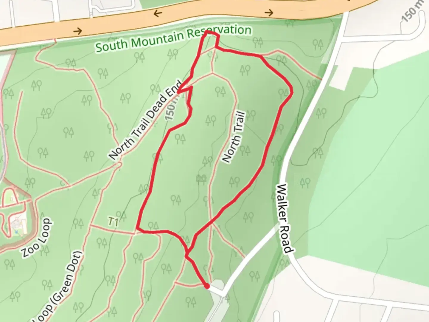 An image depicting the trail Interpretive Loop Trail and its surrounding area.