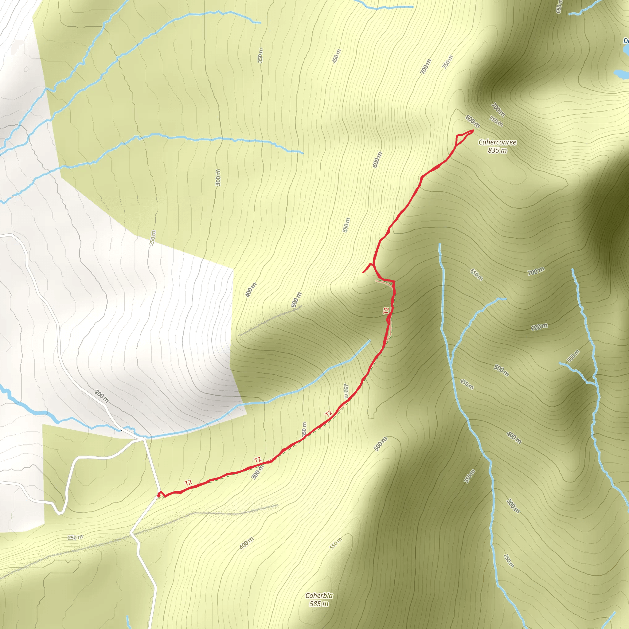 Caherconree Fort and Peak mobile static map