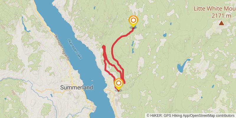 Kettle Valley Rail Trail stage 18 Map