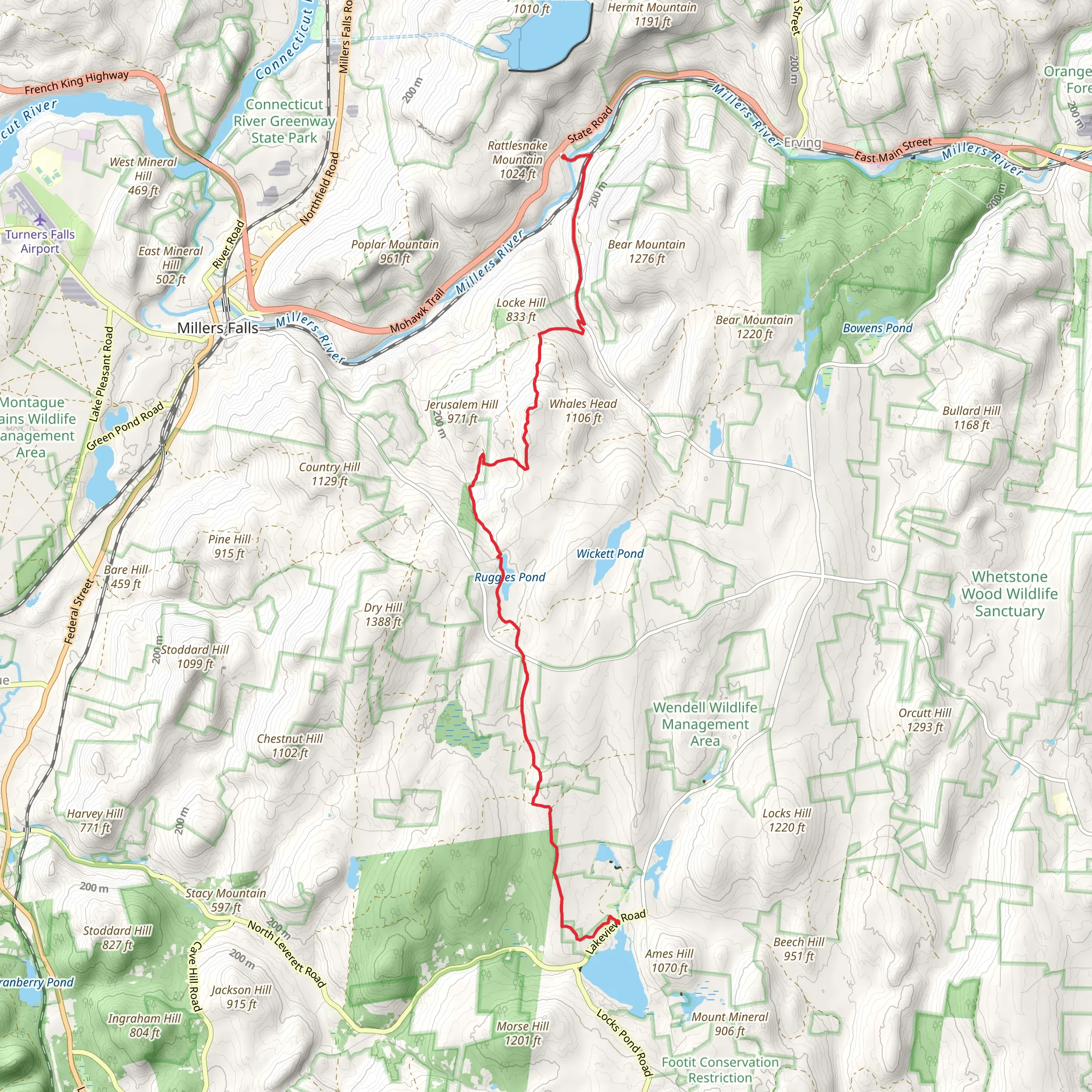 Lake Wyola to Farley via NET Trail mobile static map