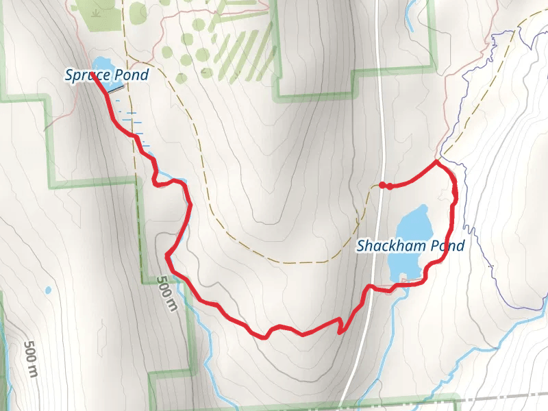 Shackham Pond to Spruce Pond via Onondaga Trail