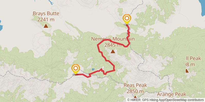 Continental Divide Trail - Montana And Idaho stage 7 Map