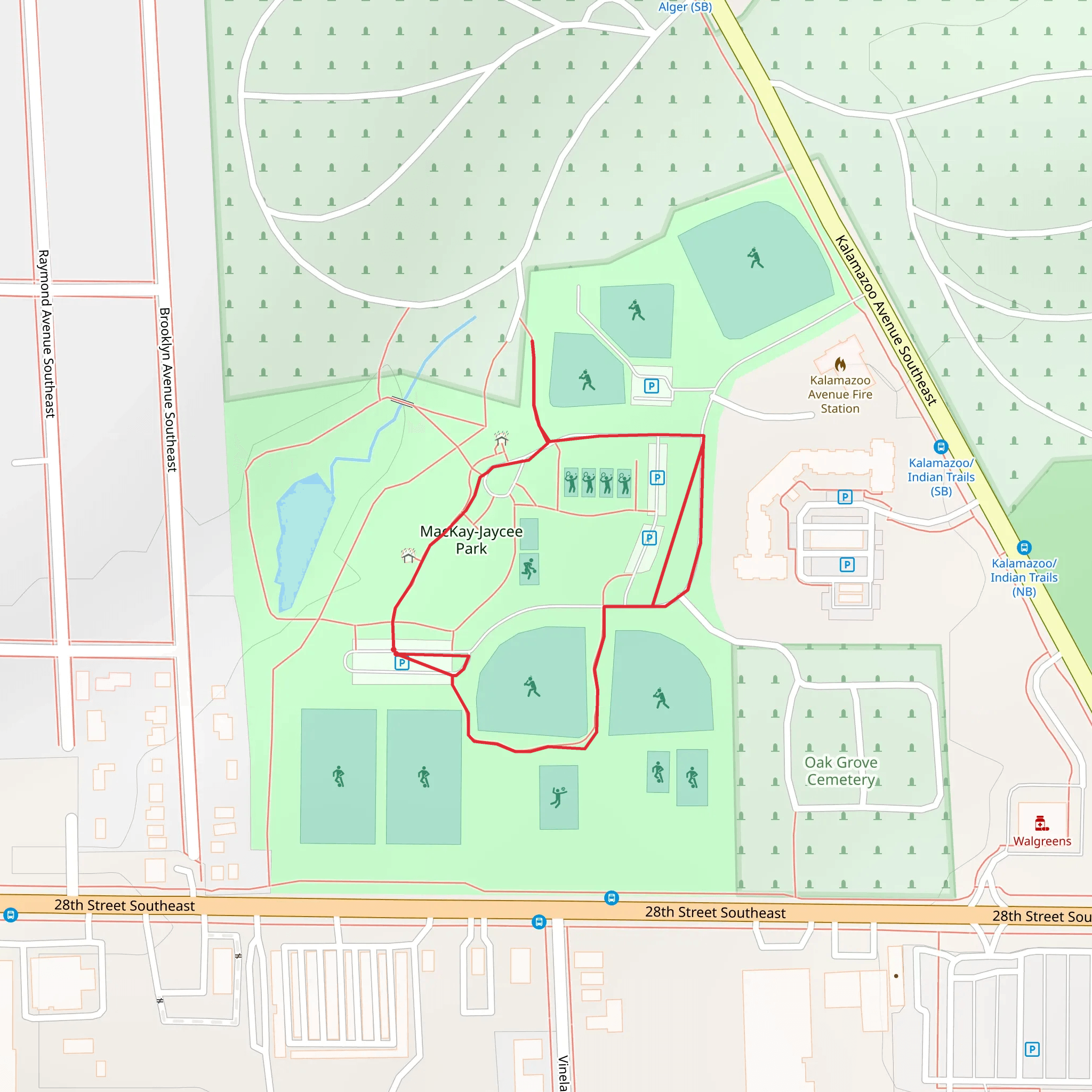 MacKay-Jaycee Park Loop mobile static map