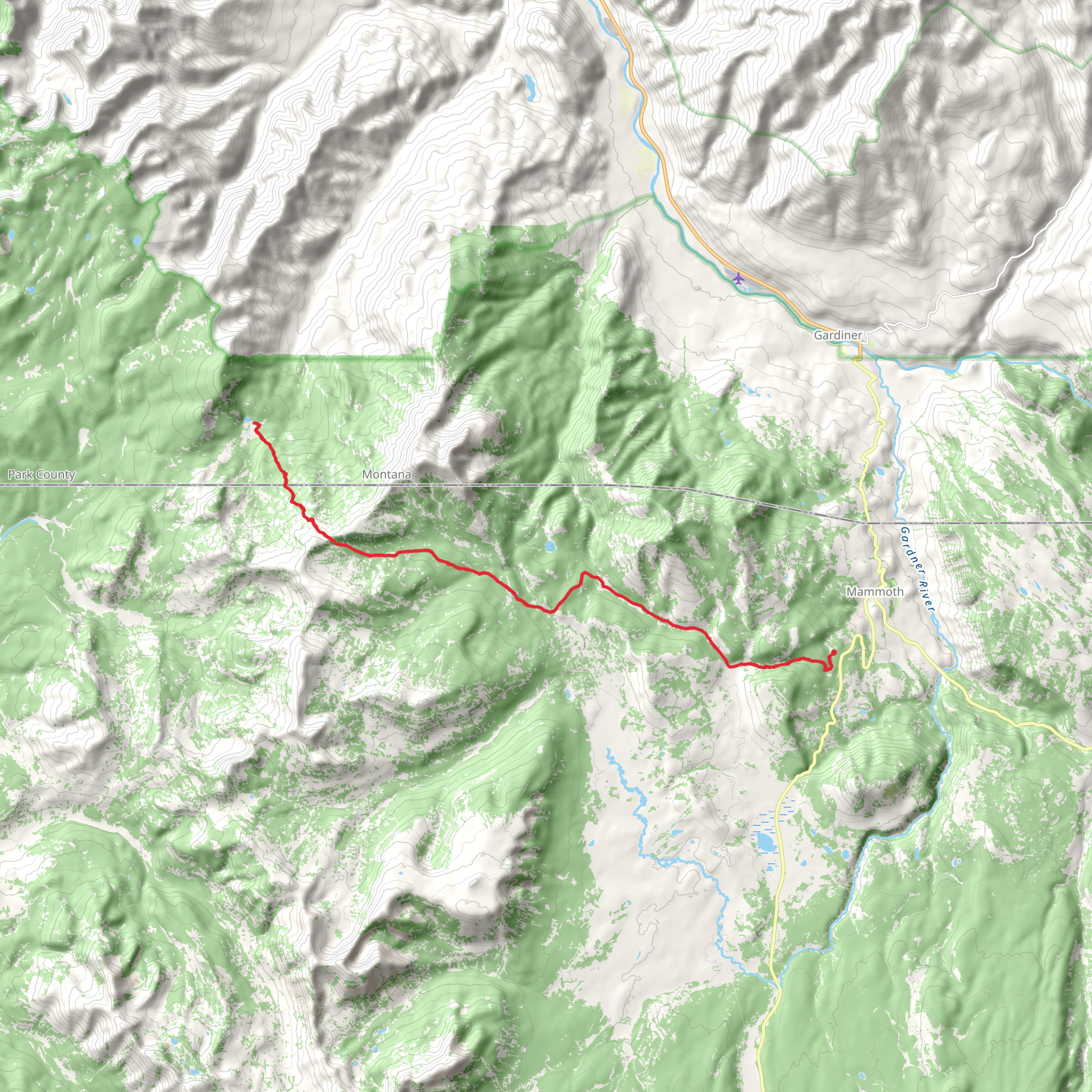 Sportsman Lake Trail mobile static map