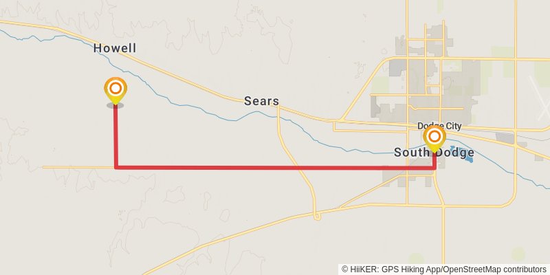 American Discovery Trail - Kansas stage 33 Map