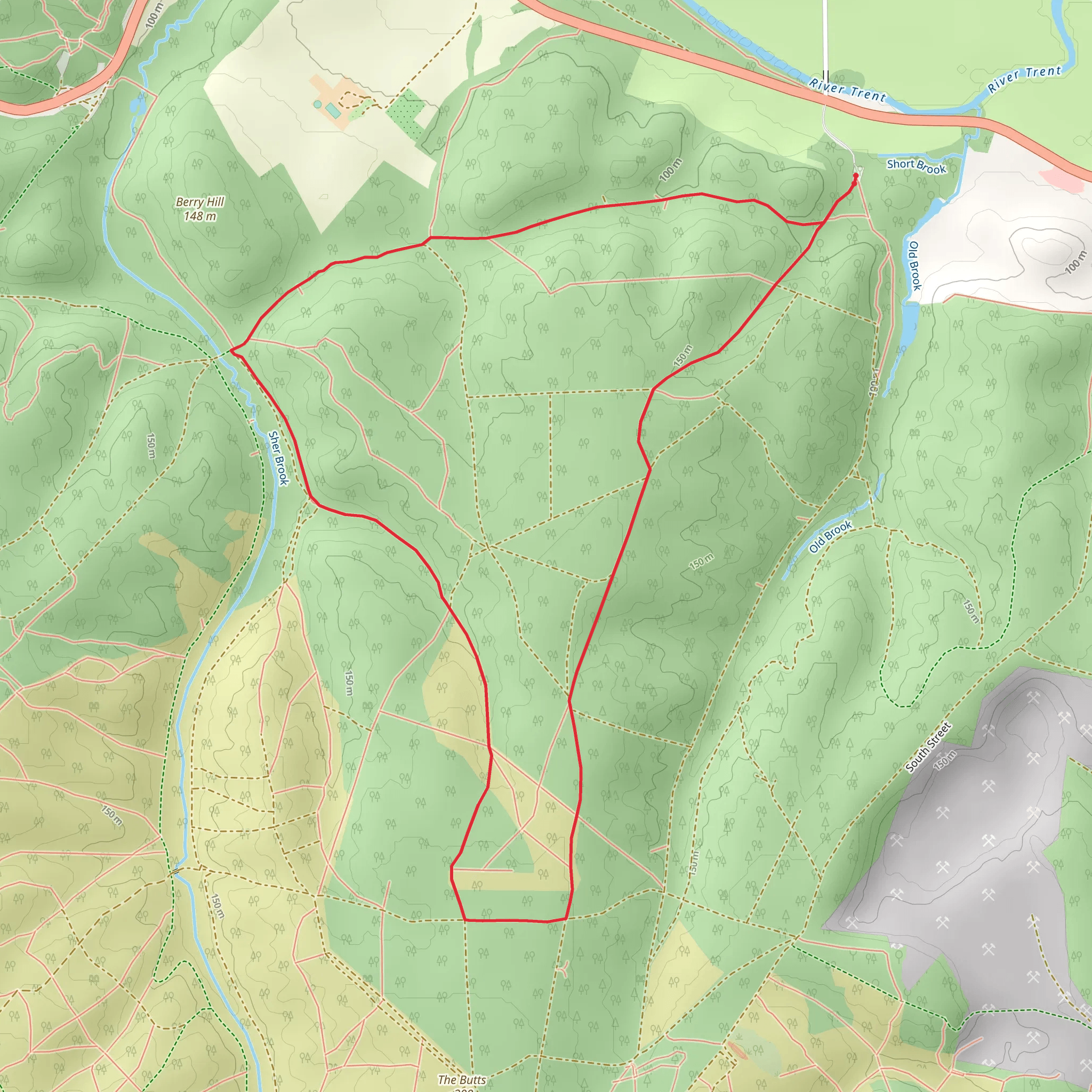Haywood Slade and Sherbrook from Seven Springs mobile static map
