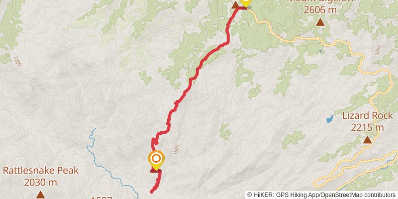 Box Camp Trail stage 2 Map