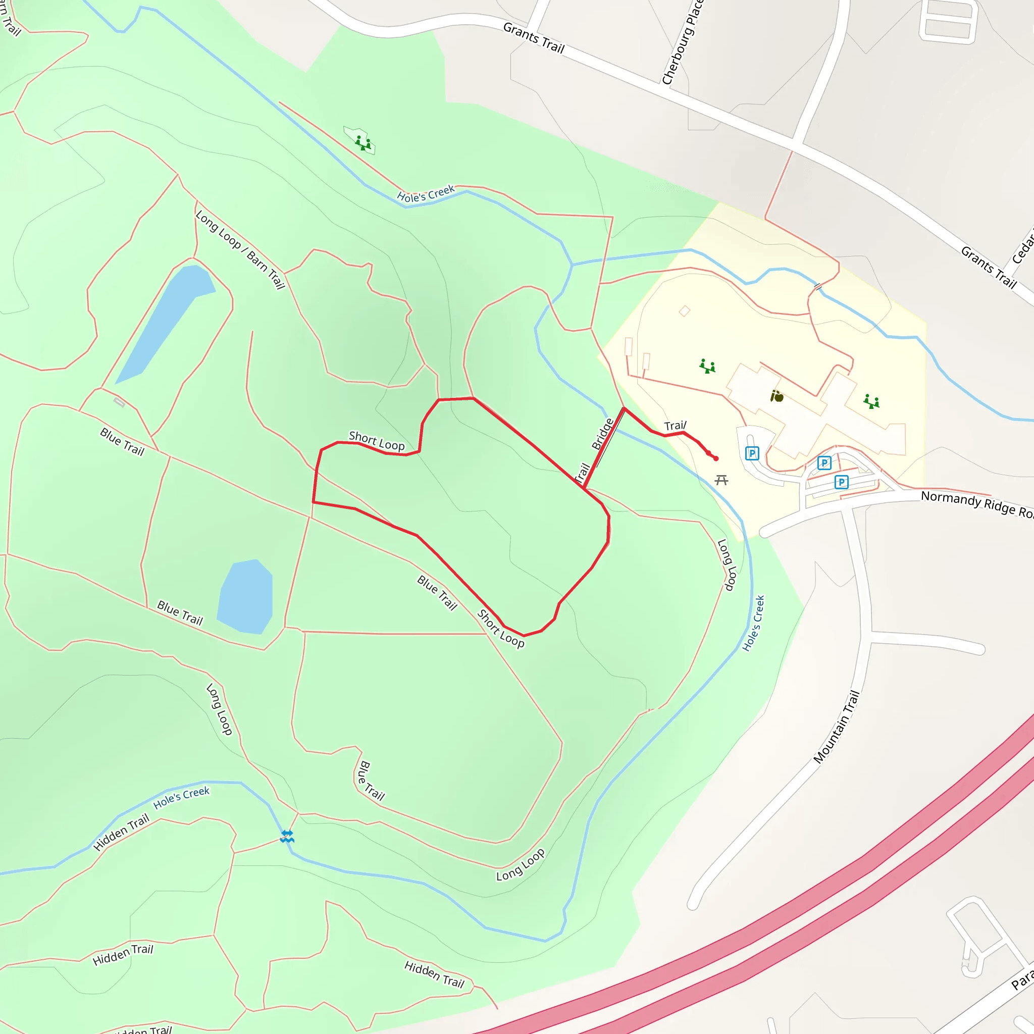 Barn Short Loop mobile static map