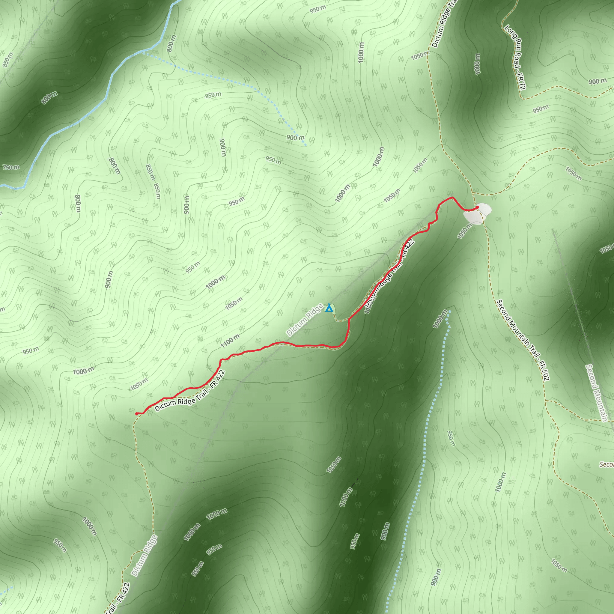 Rocky Run Loop Trail mobile static map